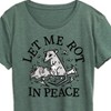 Women's - Instant Message - Let Me Rot In Peace Rat Short Sleeve Graphic T-Shirt - 2 of 4