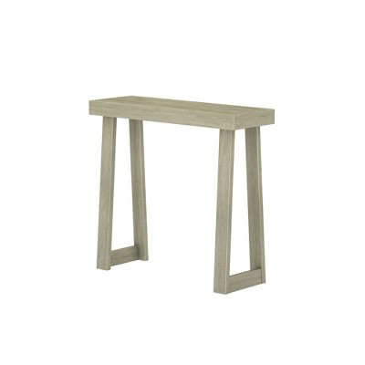 36'' Light Brown Solid Pine Wood Console Table with Storage