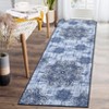 Vintage Machine Washable Area Rug Non Slip Soft Low Pile Rug Distressed Printed Rug Stain Resistant Non Shedding Ultra Thin Carpet - 3 of 4