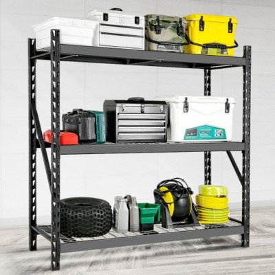 Metal Garage Shelving 3 Tier 6000LBS Heavy Duty Adjustable Indoor Storage Shelves Industrial Shelving Storage Rack For Toolroom Basement