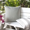 Tramull Rainforest Solid Pillow Cover 20x20 Inch, Indoor/Outdoor Water Resistant Decorative Pillow, Solarium Polyester - 2 of 4