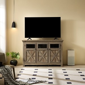 VYNXARIA Farmhouse Sideboard Buffet Cabinet with 3 Doors - Versatile Storage Solution - 1 of 4