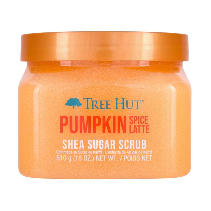 Tree Hut Pumpkin Spice Latte Shea Sugar, Clove, Vanilla &#38; Cinnamon Body Scrub - 18oz, 1 of 16