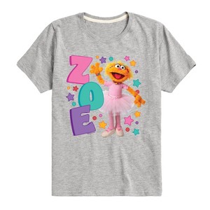 Boys' - Sesame Street - Zoe Short Sleeve Graphic T-Shirt - 1 of 4