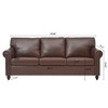 NicBex 3 Seater Sofa Couch with Extra Deep Seat Modern Upholstered PU Leather Couch with Wood Legs for Living Room - 3 of 4
