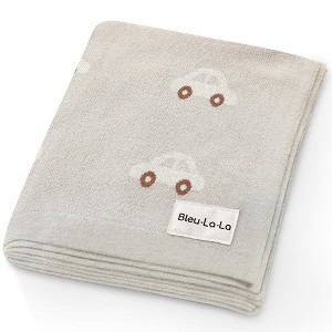 Baby Blanket for Boys100% Luxury Cotton Soft Knit Swaddle Blanket for Newborns and Infants Baby Boys and Girls - 1 of 4