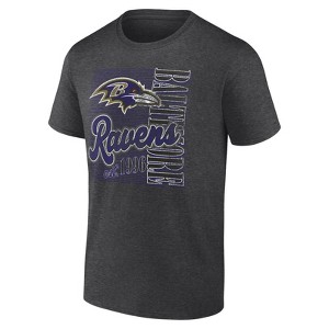 NFL Baltimore Ravens Men's Gray Short Sleeve T-Shirt - 1 of 3
