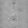 LLHZSY 8/9-Lights Modern Glam Crystal and Metal Sputnik Chandelier-Chrome - 4 of 4