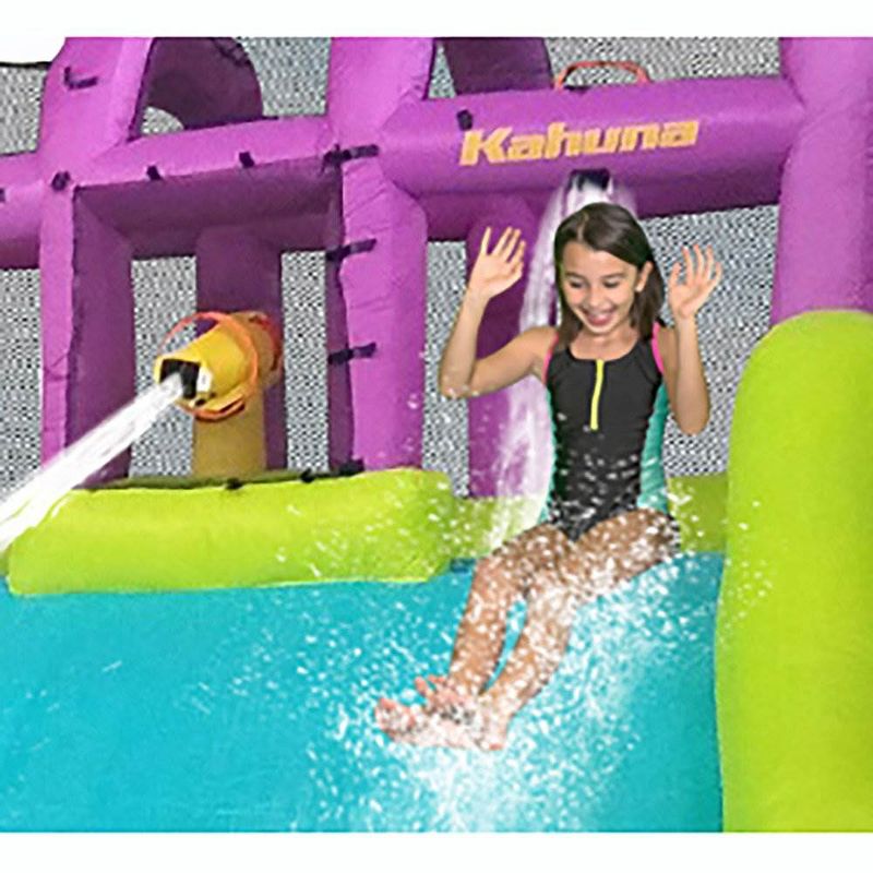 Kahuna Mega Blast Inflatable Backyard Kiddie Pool and Slide Water Park  (2 Pack), 5 of 7
