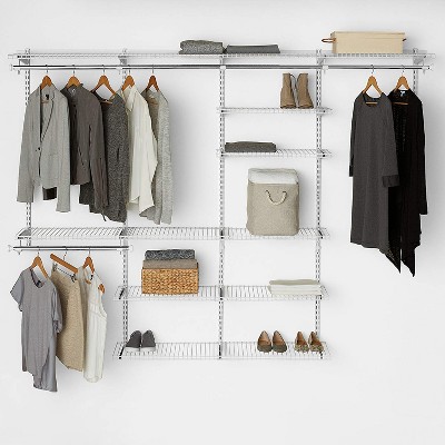 Rubbermaid White 26-Inch Lightweight Stacking Shelving Kit