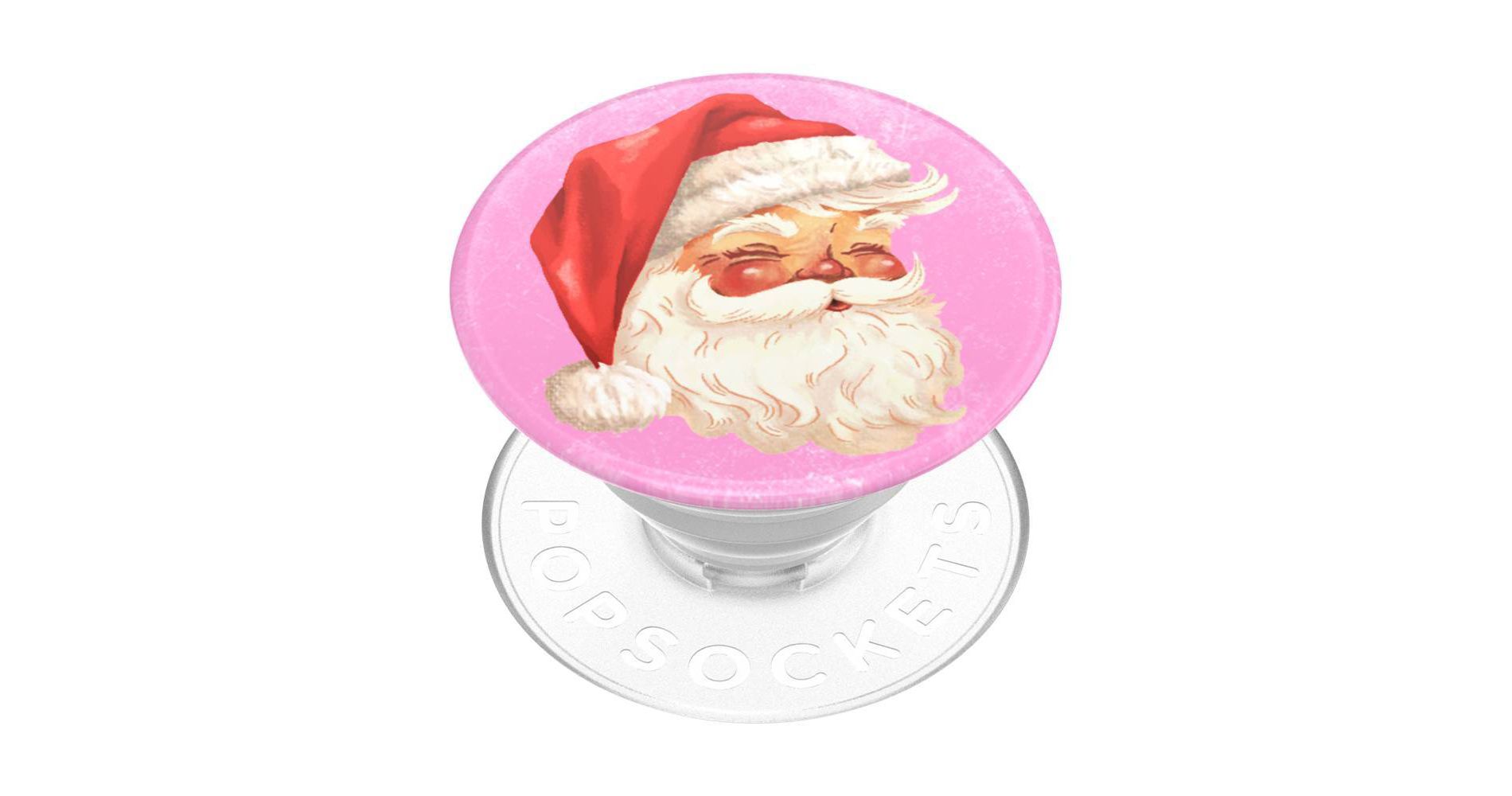 PopSockets PopGrip Cell Phone Grip and Stand - Santa Pink