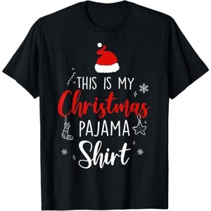 Fioneca Funny Christmas Pajama Men Women PJS for Family T-Shirt - 1 of 4