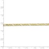 Black Bow Jewelry 3mm, 10k Yellow Gold, Concave Figaro Chain Bracelet - 4 of 4