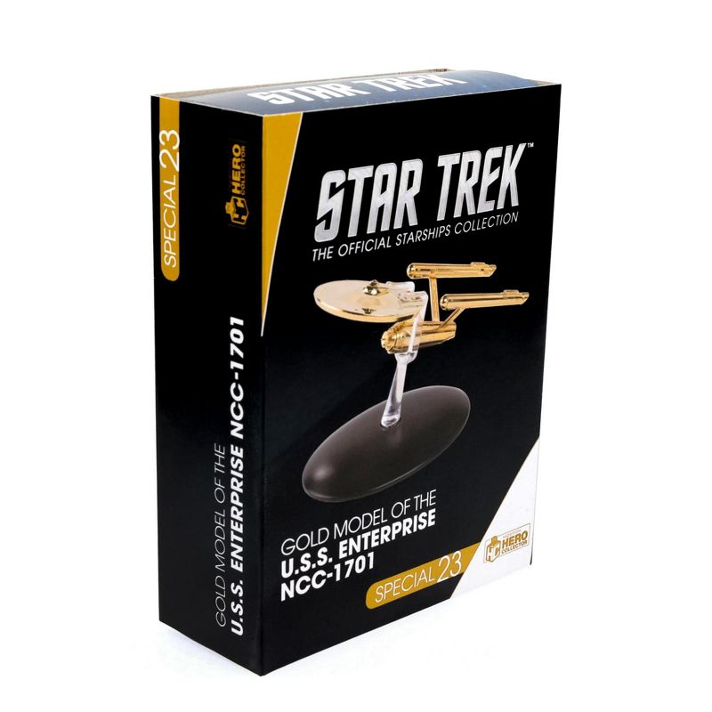 Eaglemoss Collections Star Trek Ship Replica | Gold Plated TOS NCC 1701 Enterprise (Variant), 2 of 10