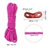 Unique Bargains Camping Hiking Tent Nylon Reflective Guyline Cords with Aluminum Cord Adjusters 4 Sets - 2 of 4