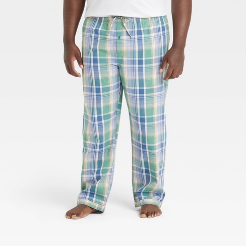 Men's Big & Tall Buffalo Plaid Microfleece Pajama Pants - Goodfellow & Co™  Black Mt : Target