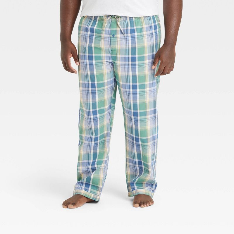 Men's Plaid Poplin Pajama Pants - Goodfellow & Co™, 1 of 3