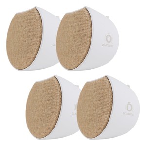 OC Acoustic Newport Plug-in Outlet Speaker with Bluetooth 5.1 and Built-in USB Type-A Charging Port - Set of 4 (Champagne/White) - 1 of 4