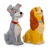 Silver Buffalo Disney Lady and The Tramp Ceramic Salt and Pepper Shaker Set - 2 of 4