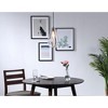 Elegant Lighting Gene 1 light Chrome and Clear glass pendant - 2 of 4