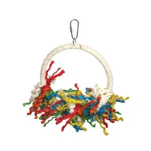A&E Cage Company Happy Beaks Rope Preening Swing Bird Interactive Toy - 1 of 2
