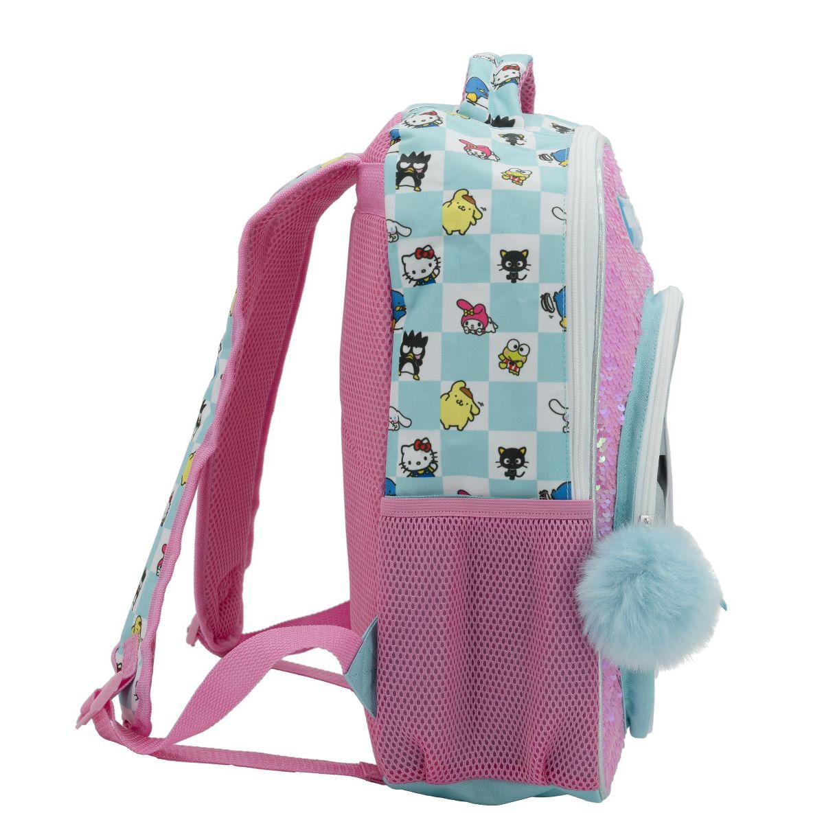Hello Kitty & Friends Girls Backpack, Sanrio Kawaii Book Bag, Flip Sequin 16” School Bag - thumbnail 3