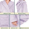 PAVILIA Women Robe with Hood, Fleece Plush Soft Long Hooded Robe, Fluffy Fuzzy Cozy Warm Bathrobe Shower Spa House - 3 of 4