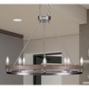 Toltec Lighting Belmont 8 - Light Chandelier in  Graphite/Distressed Wood - 3 of 4