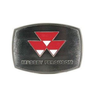 Massey Ferguson Logo Brushed Pewter Metal Belt Buckle 03099 - 1 of 1