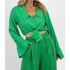 Women's FRESH LINEN BUTTON FRONT CROP - Mulla - 3 of 4