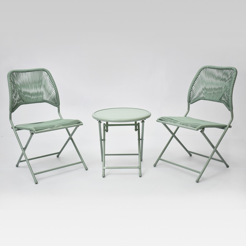 Fisher 3pc Folding Patio Bistro Set - Green - Project 62 was $200.0 now $100.0 (50.0% off)