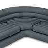 Intex Indoor Corner Sectional Couch w/ Lounge Chair & Ottoman Set (2 Pack) - 4 of 4