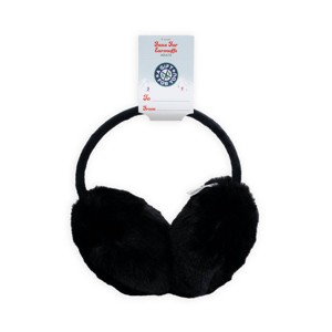 Faux Fur Earmuffs Black - Bullseye's Playground™ - 1 of 3