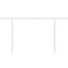 vidaXL Awning Post Set White 177.2 in.x96.5 in. Iron - 3 of 4