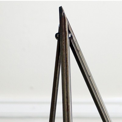 Black Metal Tabletop Tripod Easel with Kickstand