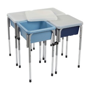 ECR4Kids 4-Station Sand and Water Adjustable Play Table - 1 of 4