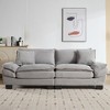 NicBex 84 Inch Loveseat,Modern Corduroy Fabric Loveseat Sofa with 2 Back Pillows,Upholstered 2-Seater Couch for Living Room - 2 of 4