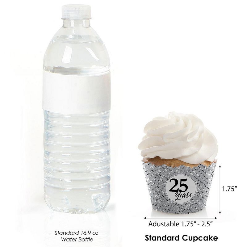 Big Dot of Happiness We Still Do - 25th Wedding Anniversary Party Decorations - Party Cupcake Wrappers - Set of 12, 3 of 5