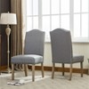 NicBex Set of 2 Dining Chair Modern Nailhead Trim Upholstered Side Chair with Solid Wood Legs for Kitchen,Dining Room - 2 of 4