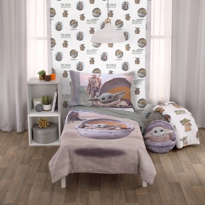 4pc Toddler Star Wars: The Mandalorian The Child Bed Set