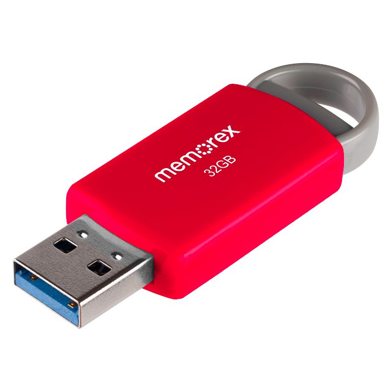 Memorex 32GB Flash Drive USB 2.0 - Red (32020003221), 4 of 8