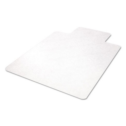 deflecto EconoMat All Day Use Chair Mat for Hard Floors, Flat Packed, 45 x 53, Wide Lipped, Clear - image 1 of 4