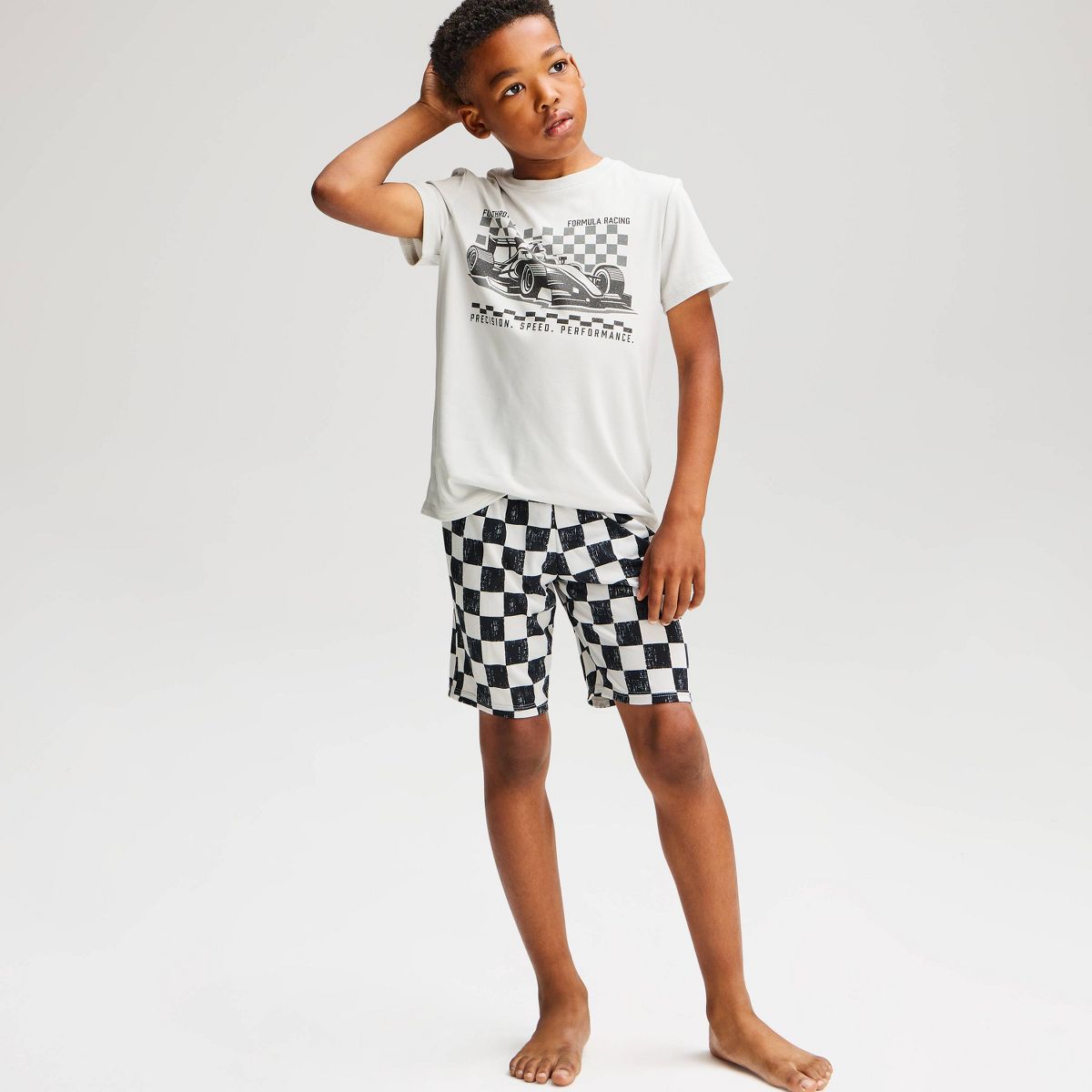 Boys' 2pc Short Sleeve T-Shirt and Shorts Pajama Set - Cat & Jack™ - thumbnail 5
