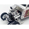 1933 Gasser "Nitro Methane" White and Brown Limited Edition to 348 pieces Worldwide 1/18 Diecast Model Car by ACME - 3 of 4