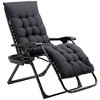 Maggift Patio Chaise Lounges, Portable Foldable Lounge Chair, Adjustable Angle Multifunctional Patio Lounge Chair, Black, 35.5"*27.5"*46.5" - 2 of 4