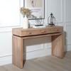 Wood Rustic Console Table with 3 Drawers and Floating Top for Entryway, Hallway, Foyer, or Office - 2 of 4