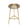 Meridian Furniture,Tuscany Gold Metal Bar Stool - 2 of 4