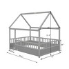 Floor Bed, with Super High Security Barrier, Children's Floor Bed Frame - 2 of 4