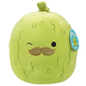 Squishmallows Original 12-Inch Charles Pickle with Mustache - Large Ultrasoft Official 2025 Jazwares Plush- Great Gift for Kids, Girls & Boys - 1 of 4