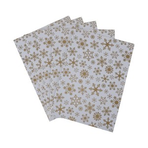 Unique Bargains Gift Wrap Paper Glossy Coated Paper 27.56" x 19.69" 5Pcs - 1 of 4